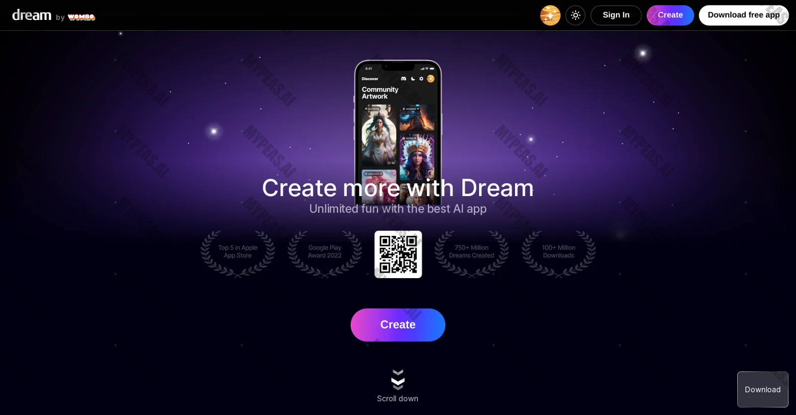 Dream by Wombo screenshot