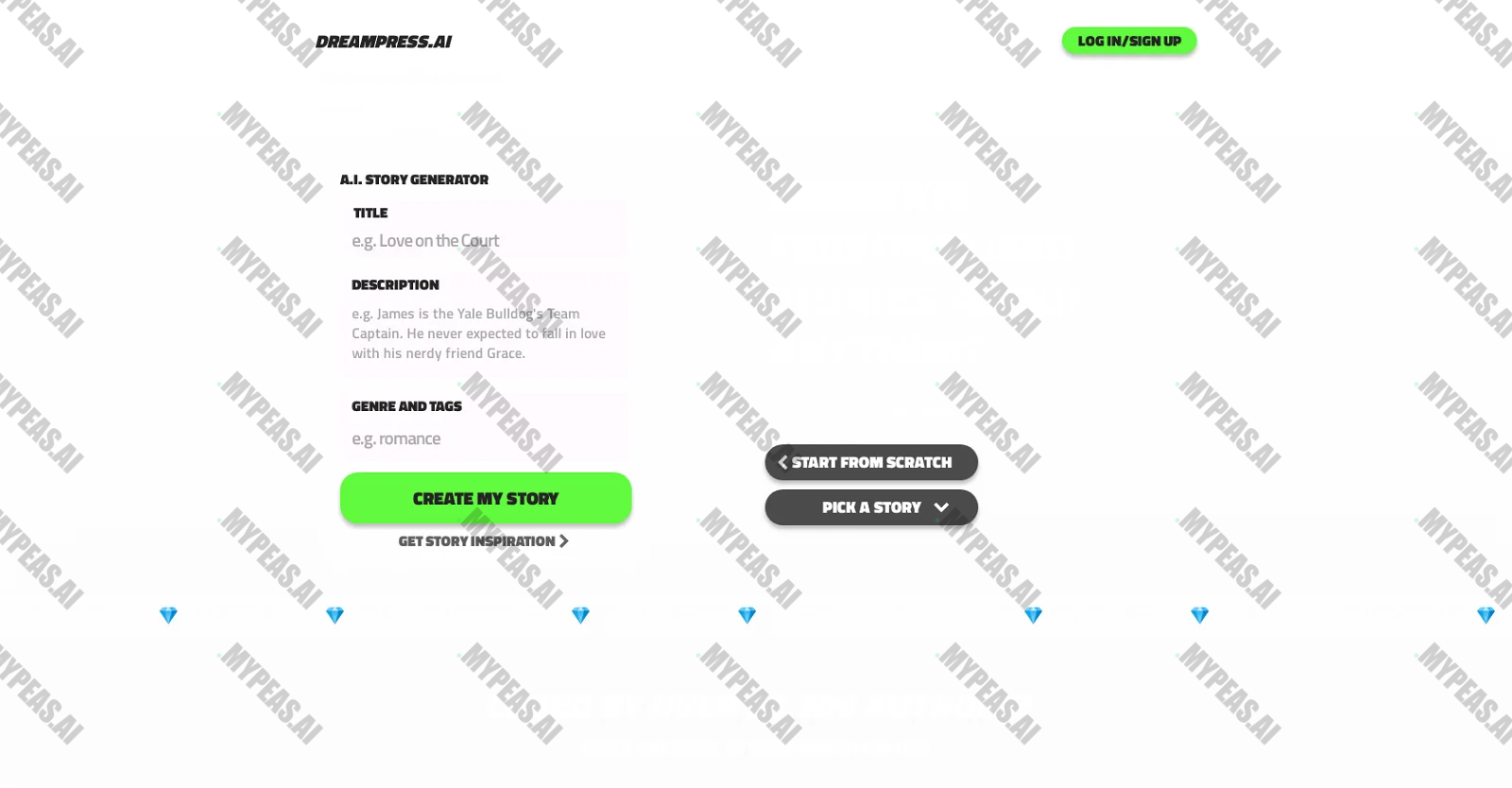 Dreampress screenshot