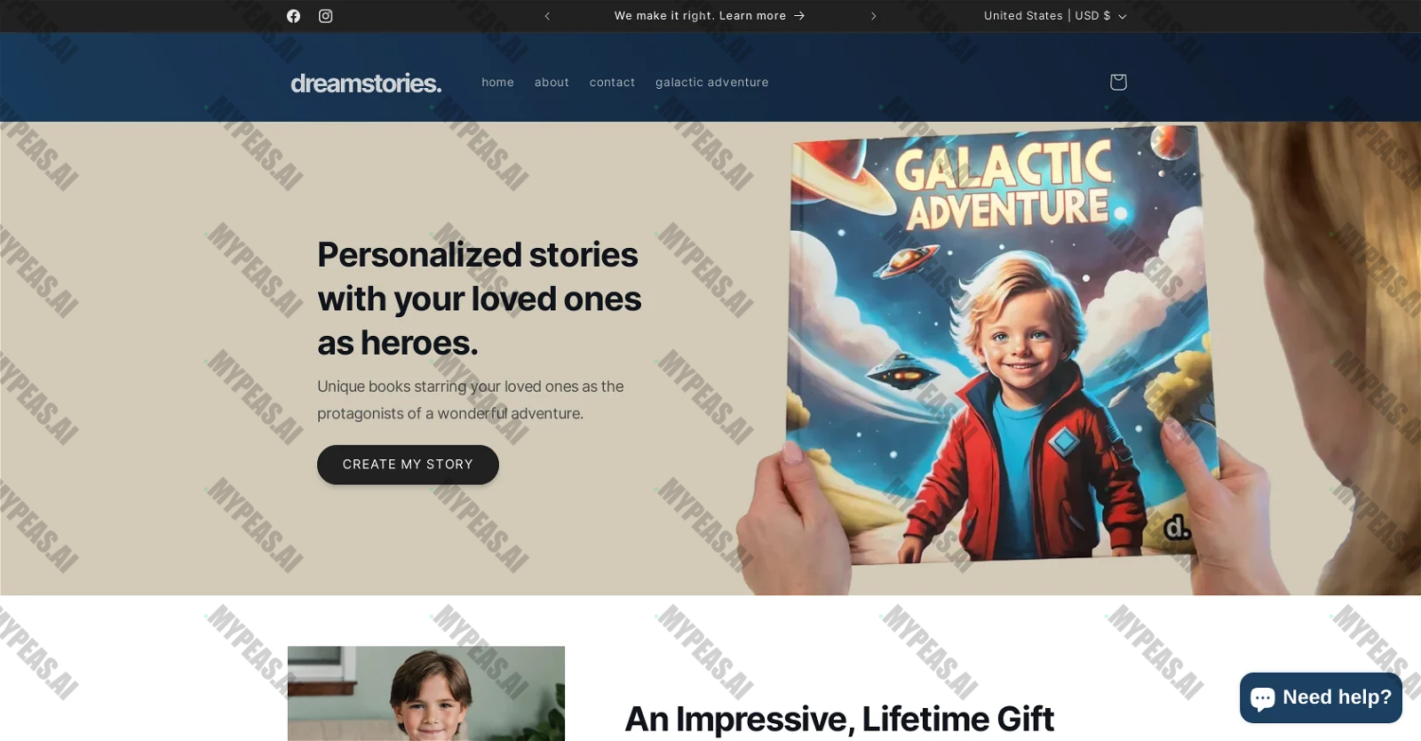 Dreamstories screenshot