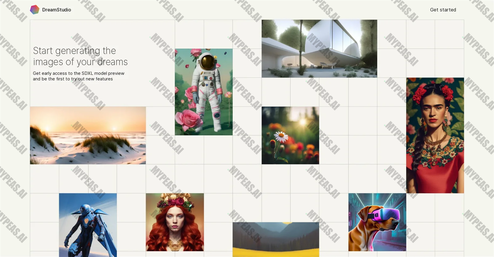 Dreamstudio screenshot