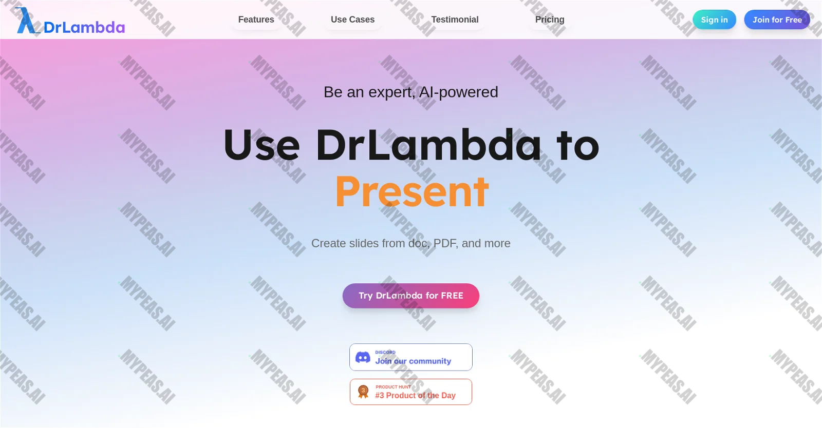 DrLambda screenshot