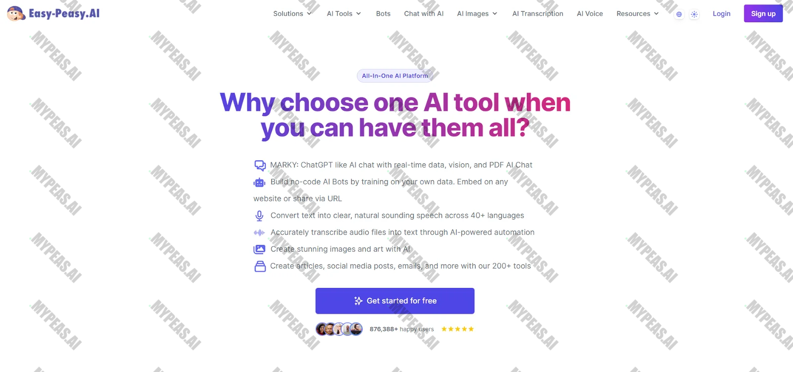 Easy-Peasy.AI screenshot