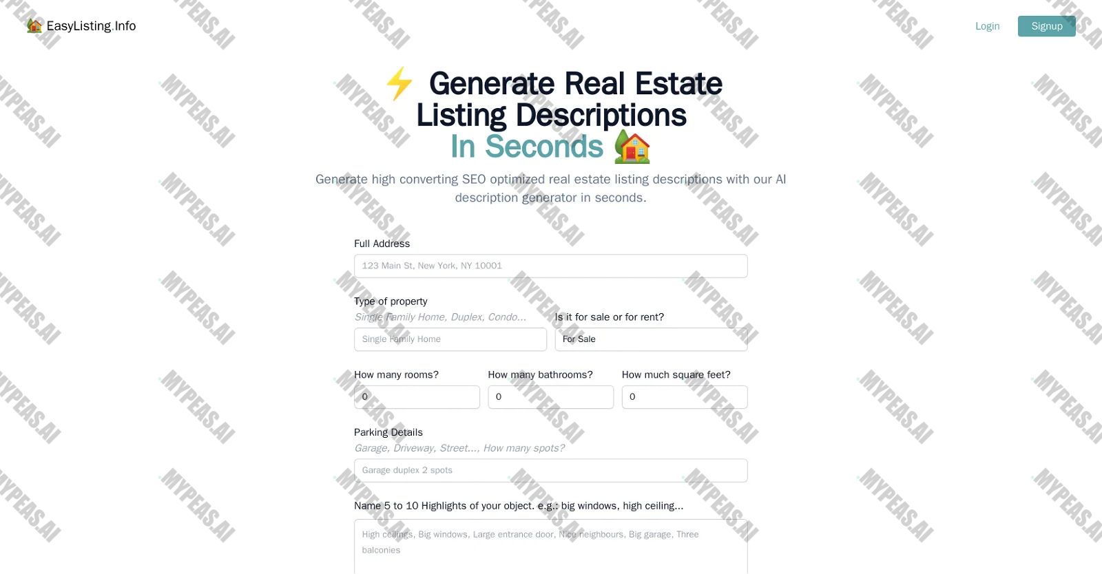 Easylisting screenshot