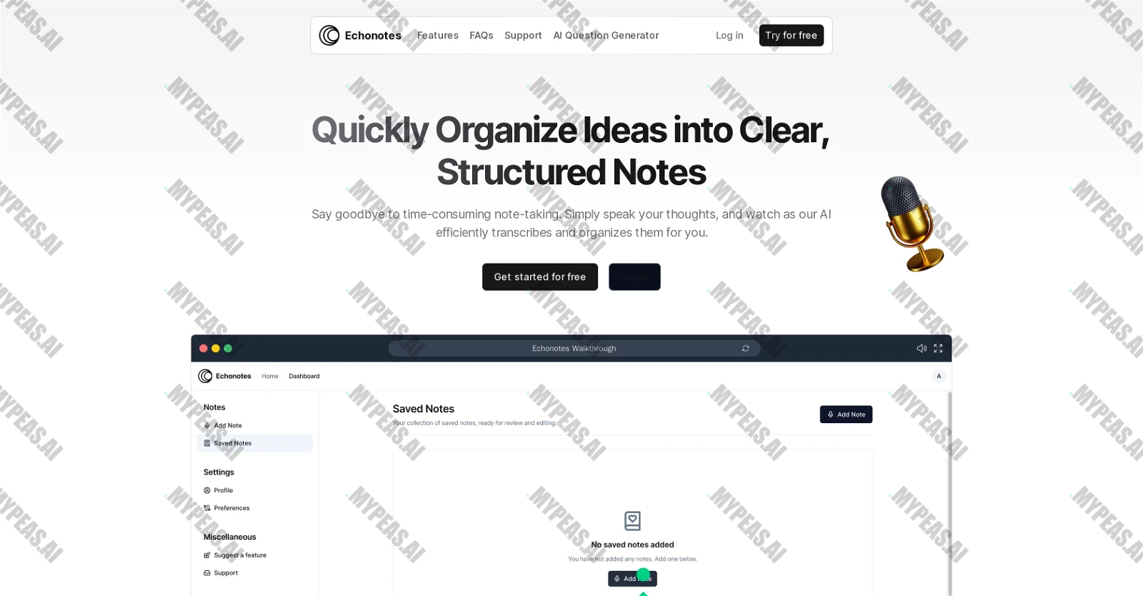 Echonotes screenshot