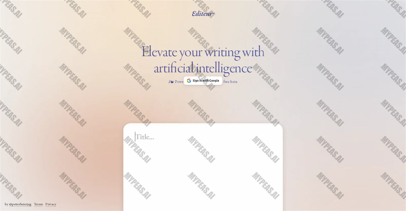 Editeur screenshot