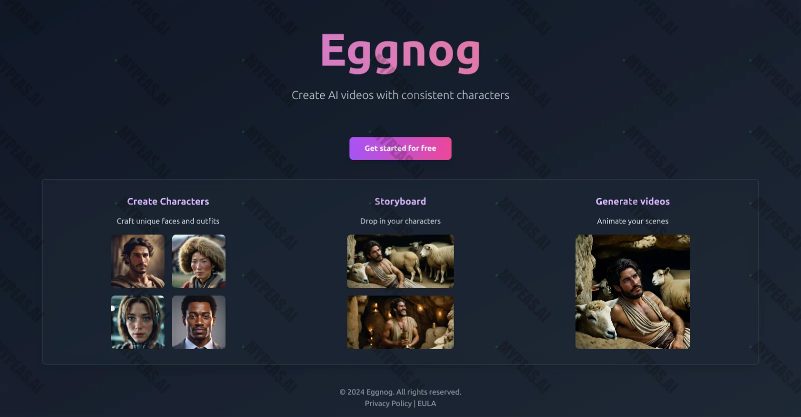 Eggnog screenshot