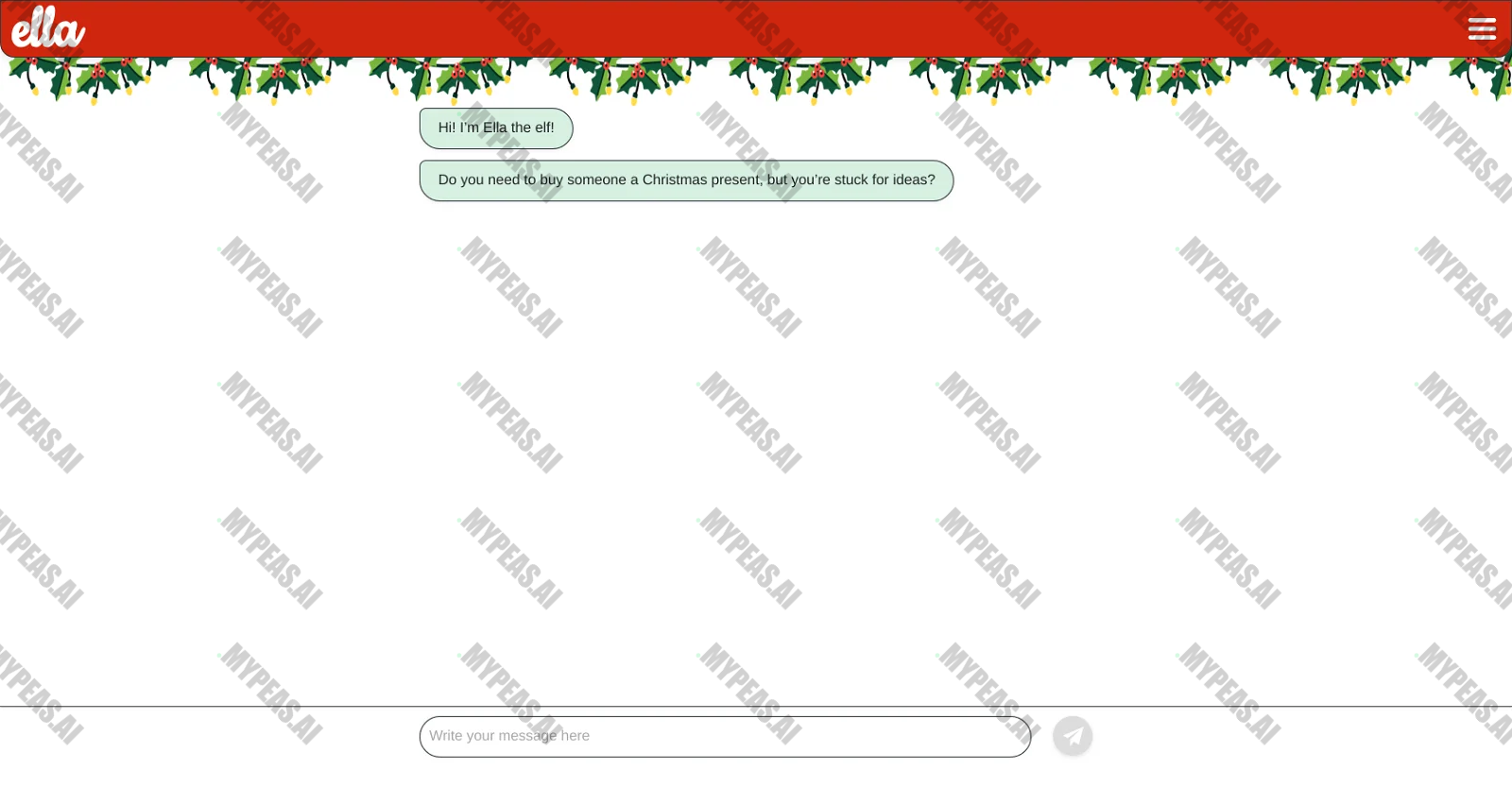 Ella the Gift Finder screenshot