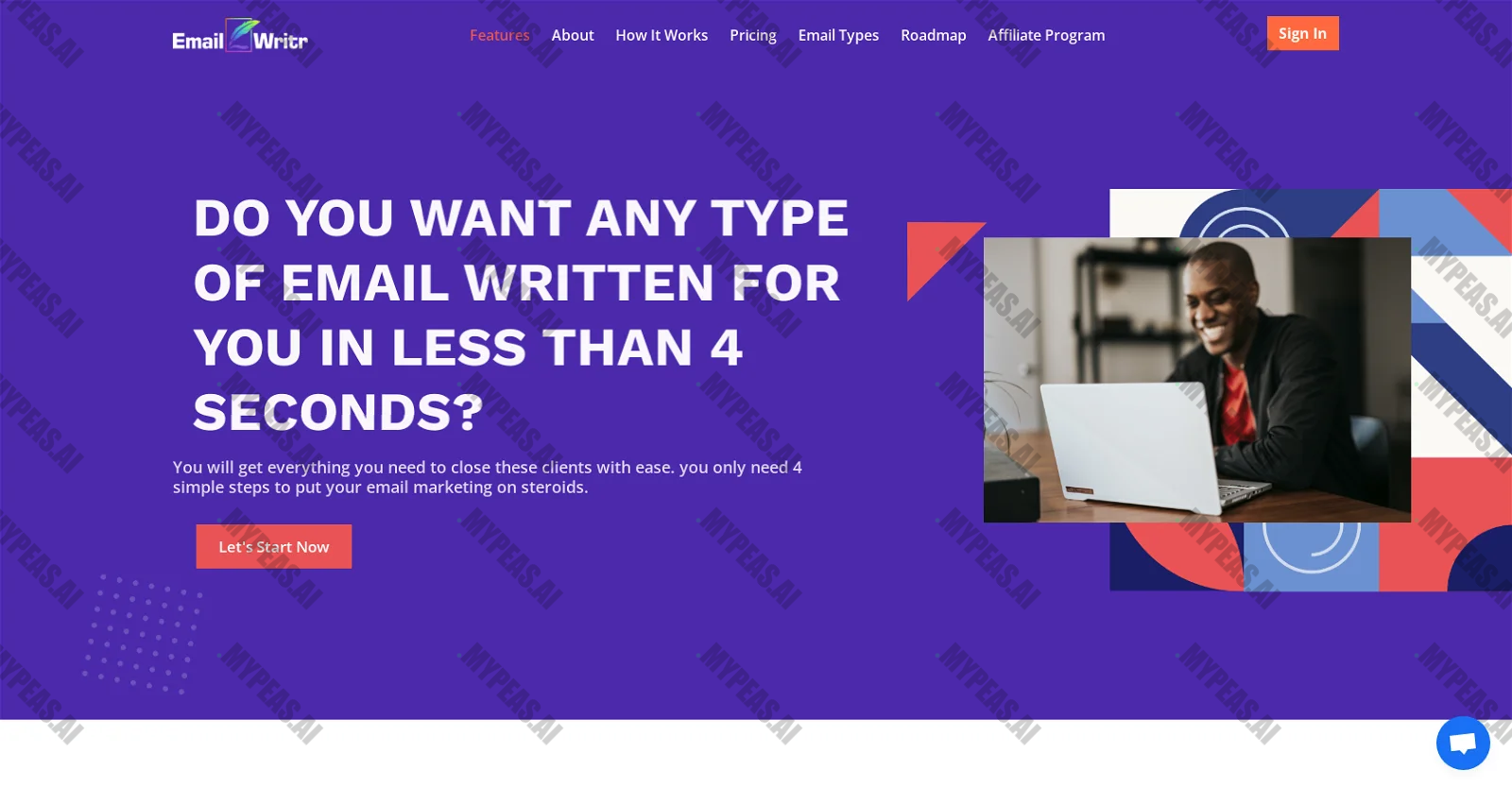 EmailWritr screenshot