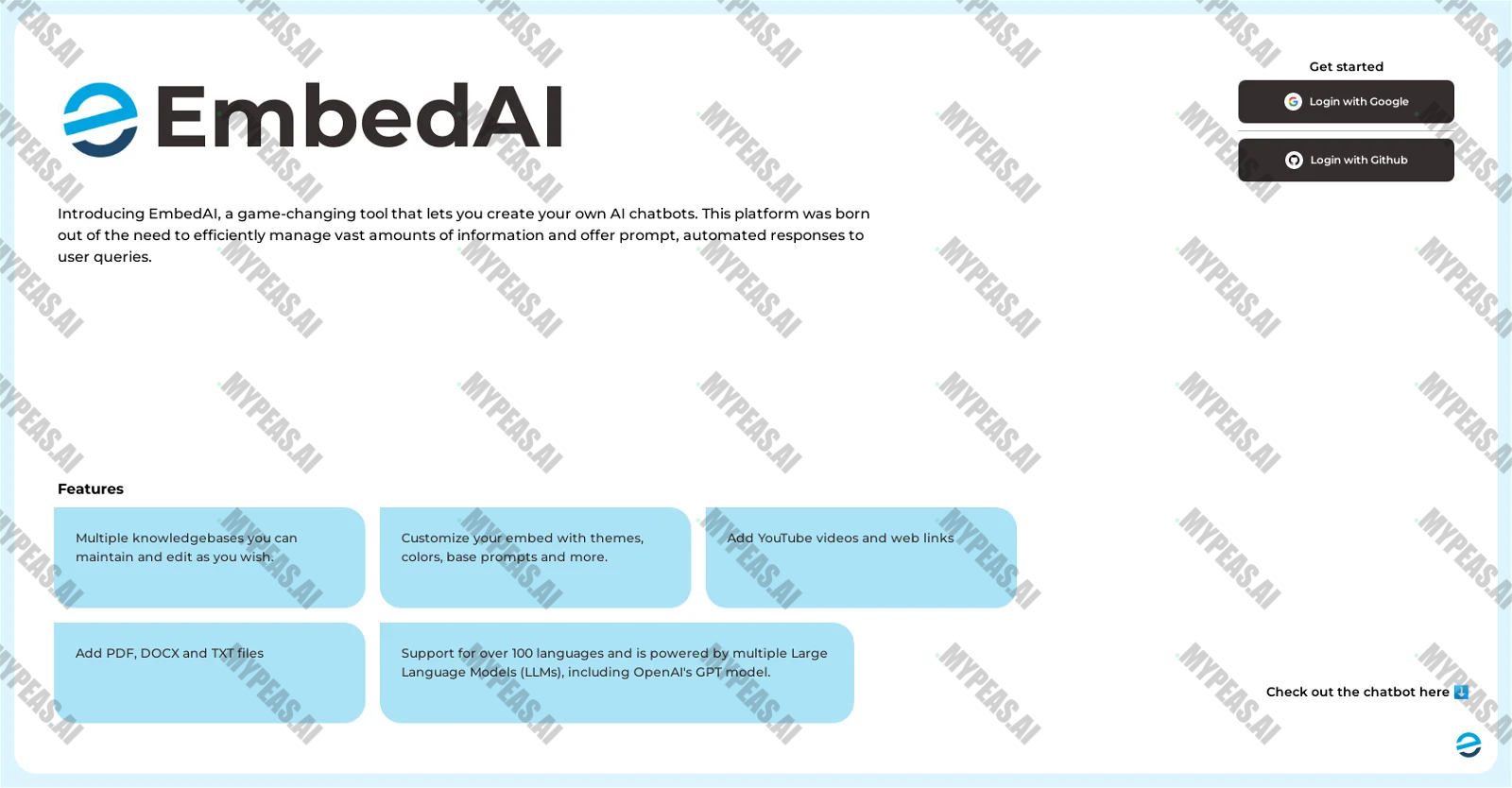 Embed AI screenshot