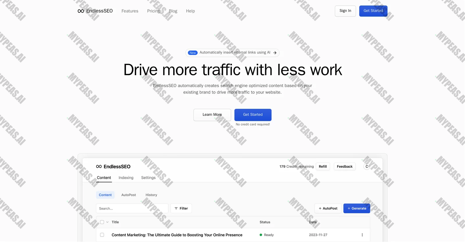 EndlessSEO screenshot
