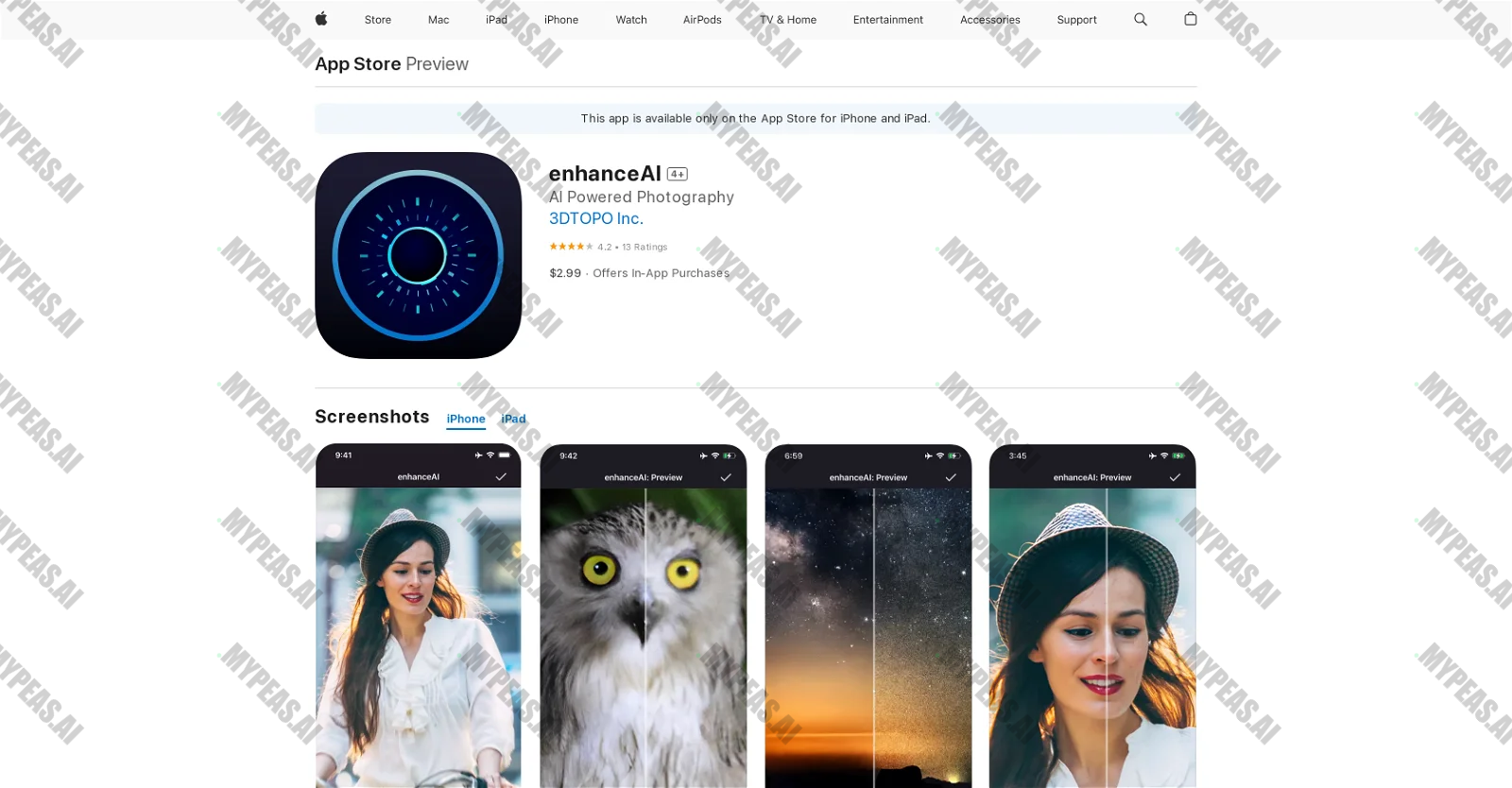 enhanceAI screenshot
