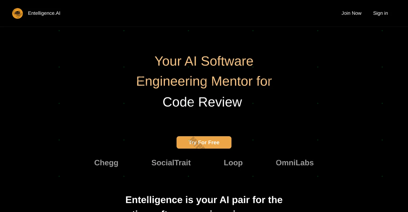 Entelligence screenshot
