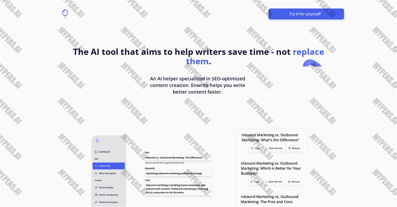 Enwrite screenshot