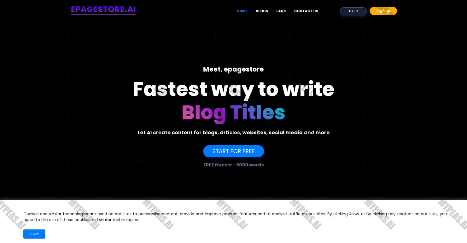 Epagestore screenshot