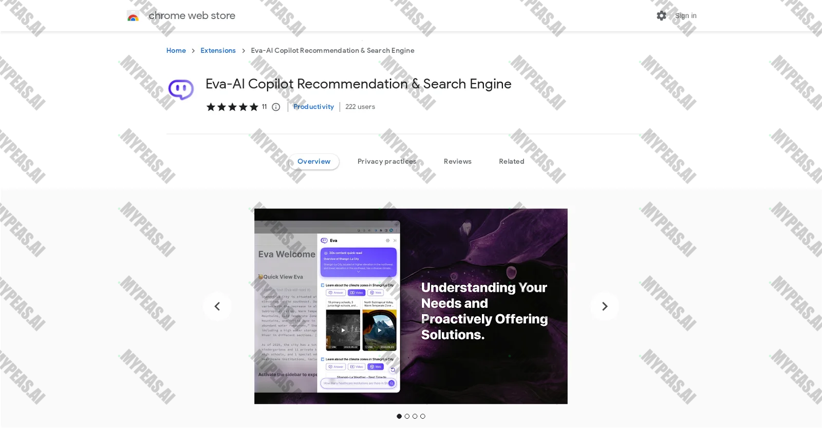 Eva Assistant screenshot