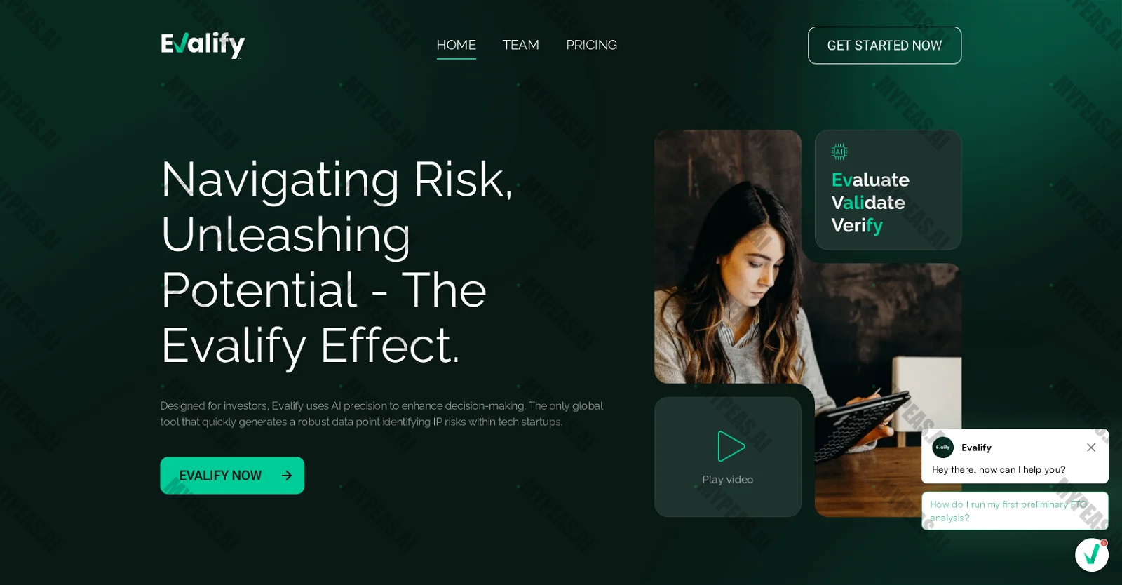 Evalify screenshot