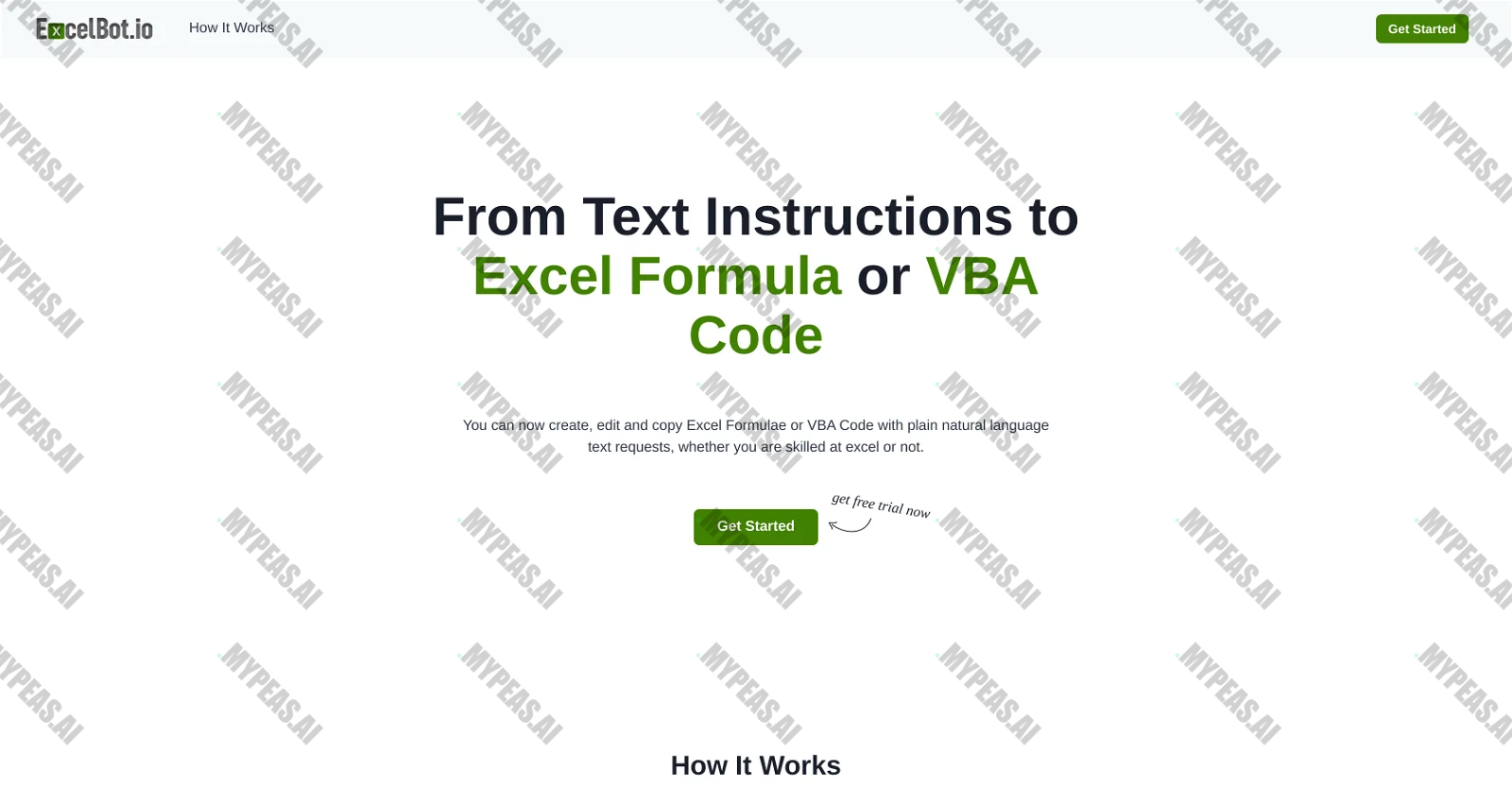 ExcelBot screenshot