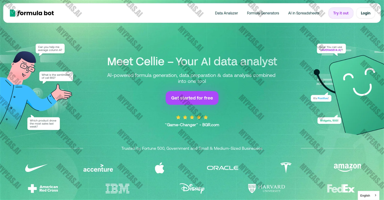 Excelformulabot screenshot