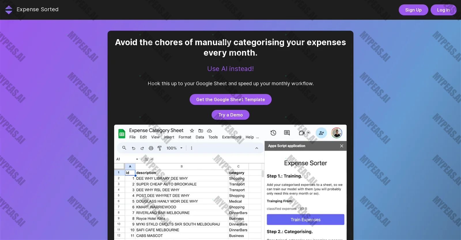 Expense Sorted screenshot