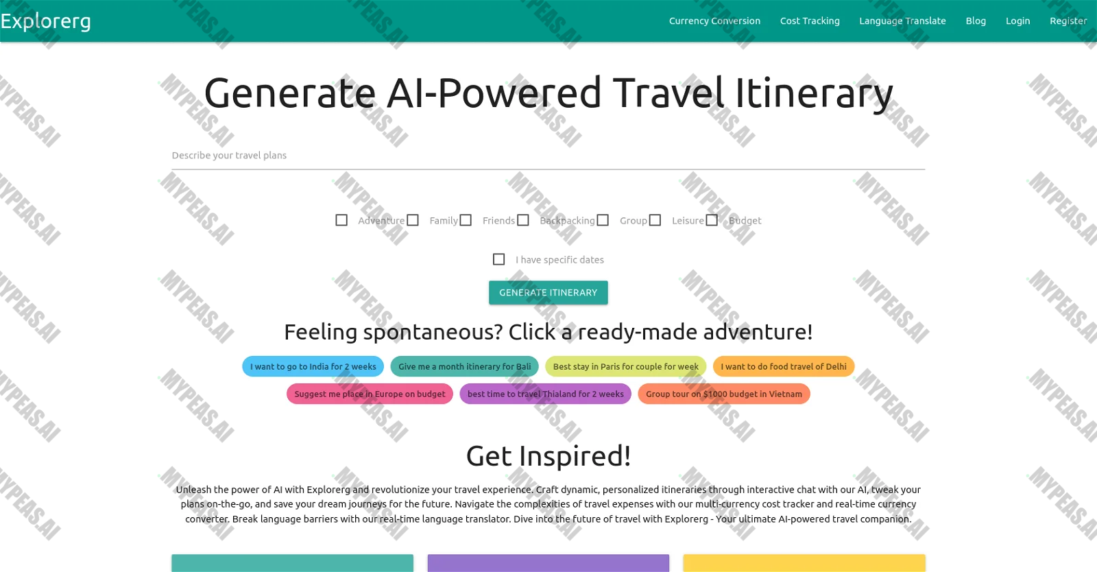 Explorerg screenshot
