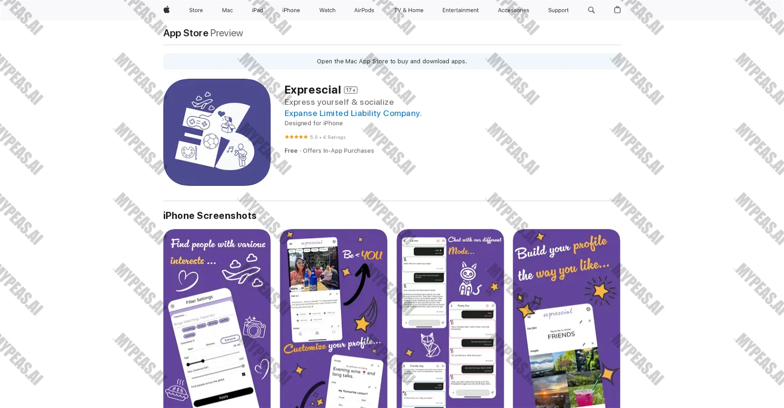 Exprescial screenshot