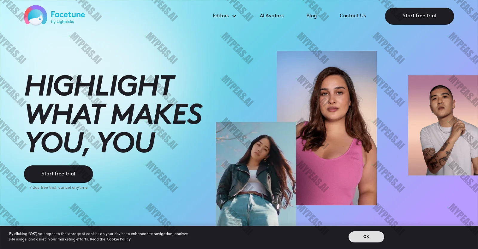 Facetune screenshot