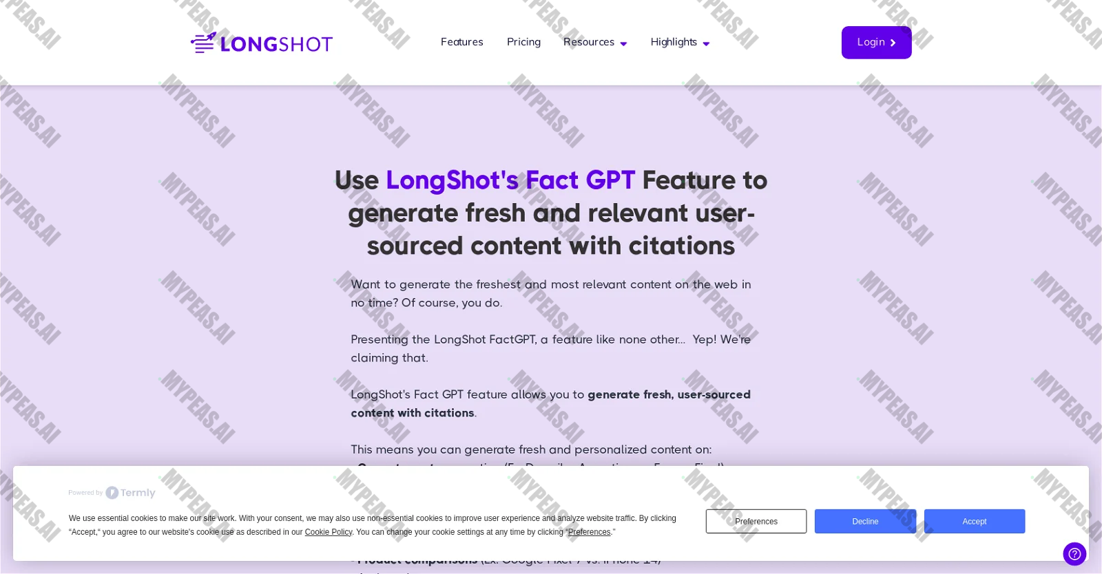 FactGPT screenshot