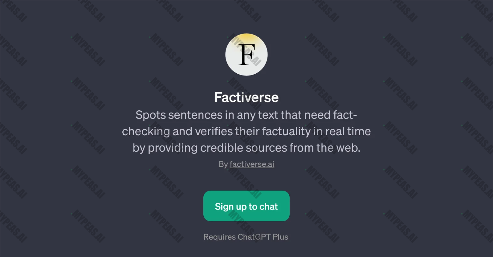 Factiverse screenshot