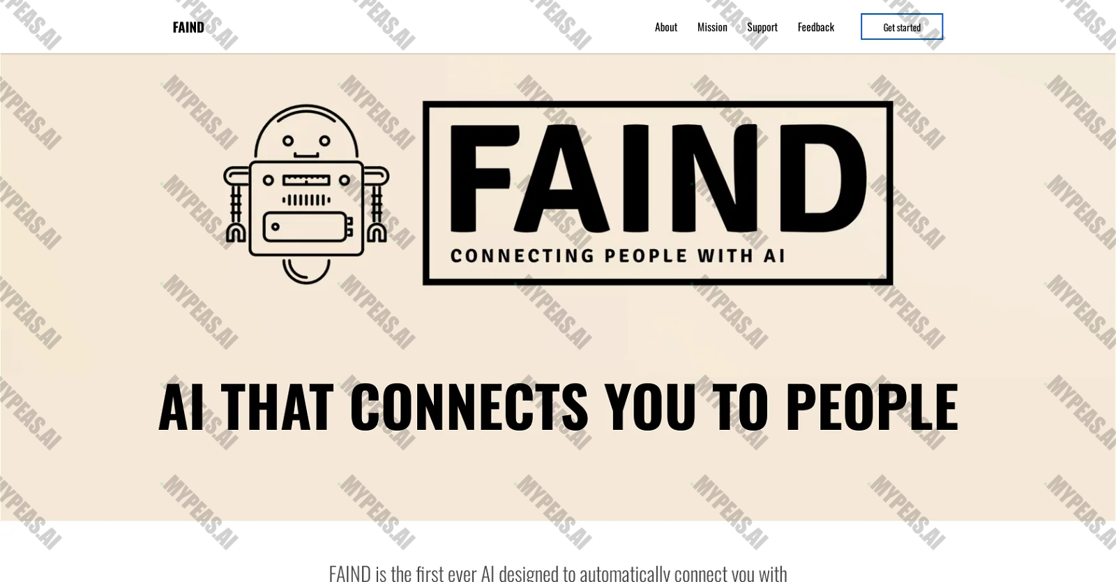 FAIND screenshot