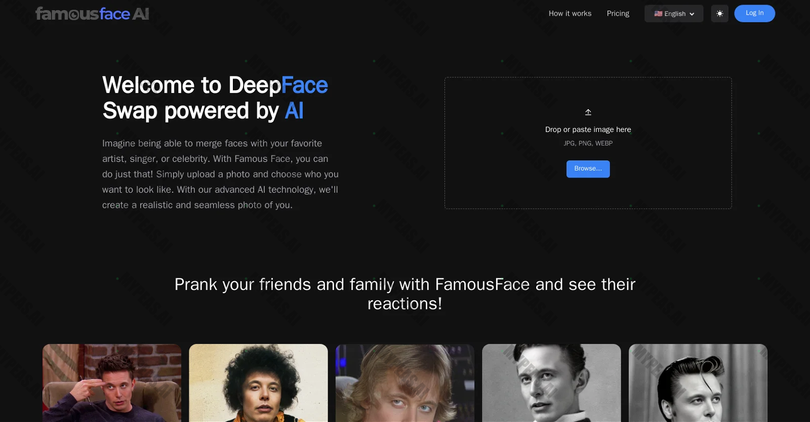 FamousFace.app screenshot
