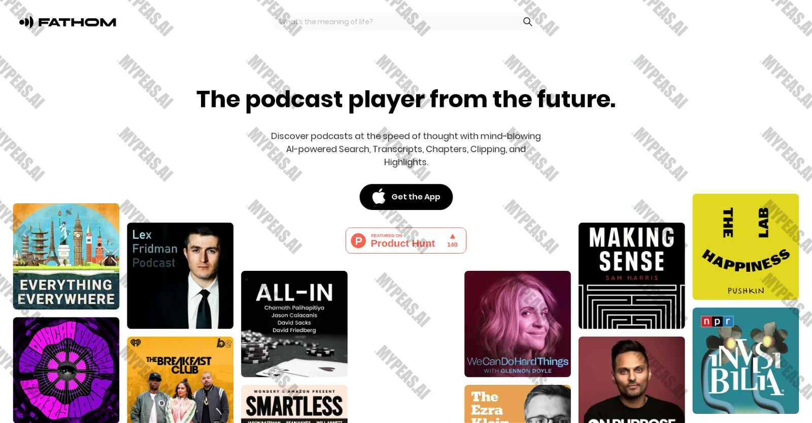 Fathom Podcast Player screenshot