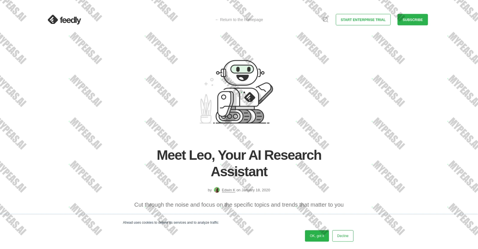 Feedly Leo screenshot