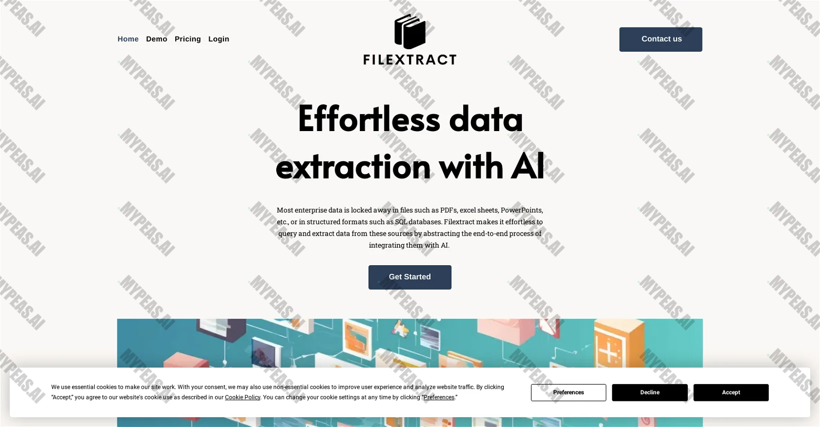 Filextract screenshot