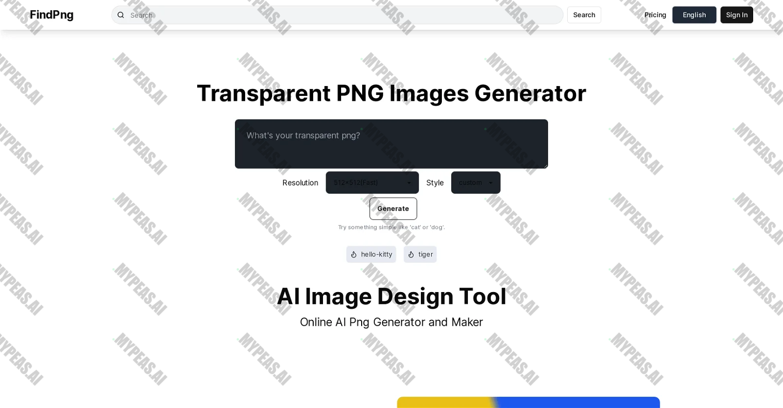 FindPng screenshot