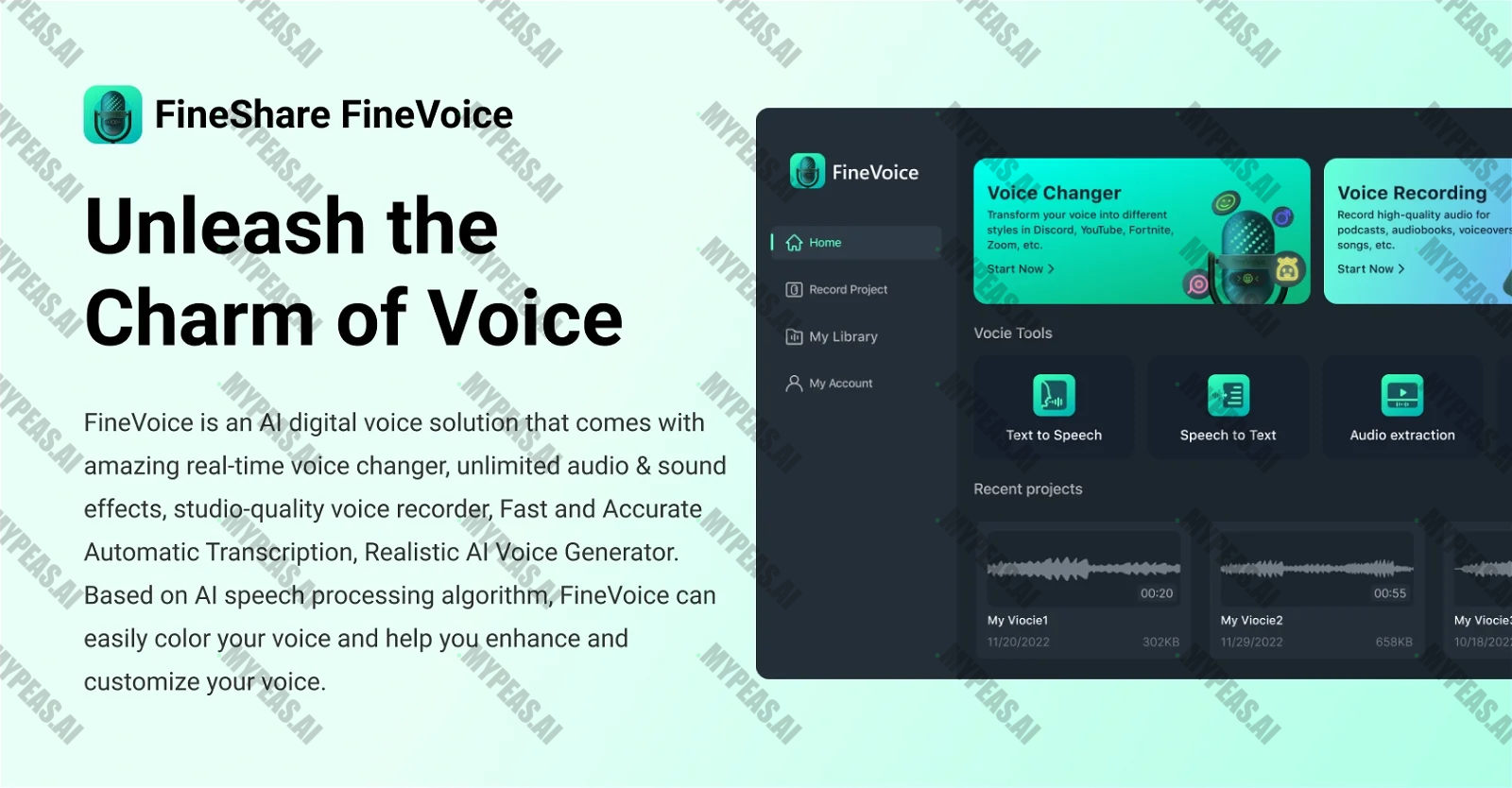 FineVoice screenshot