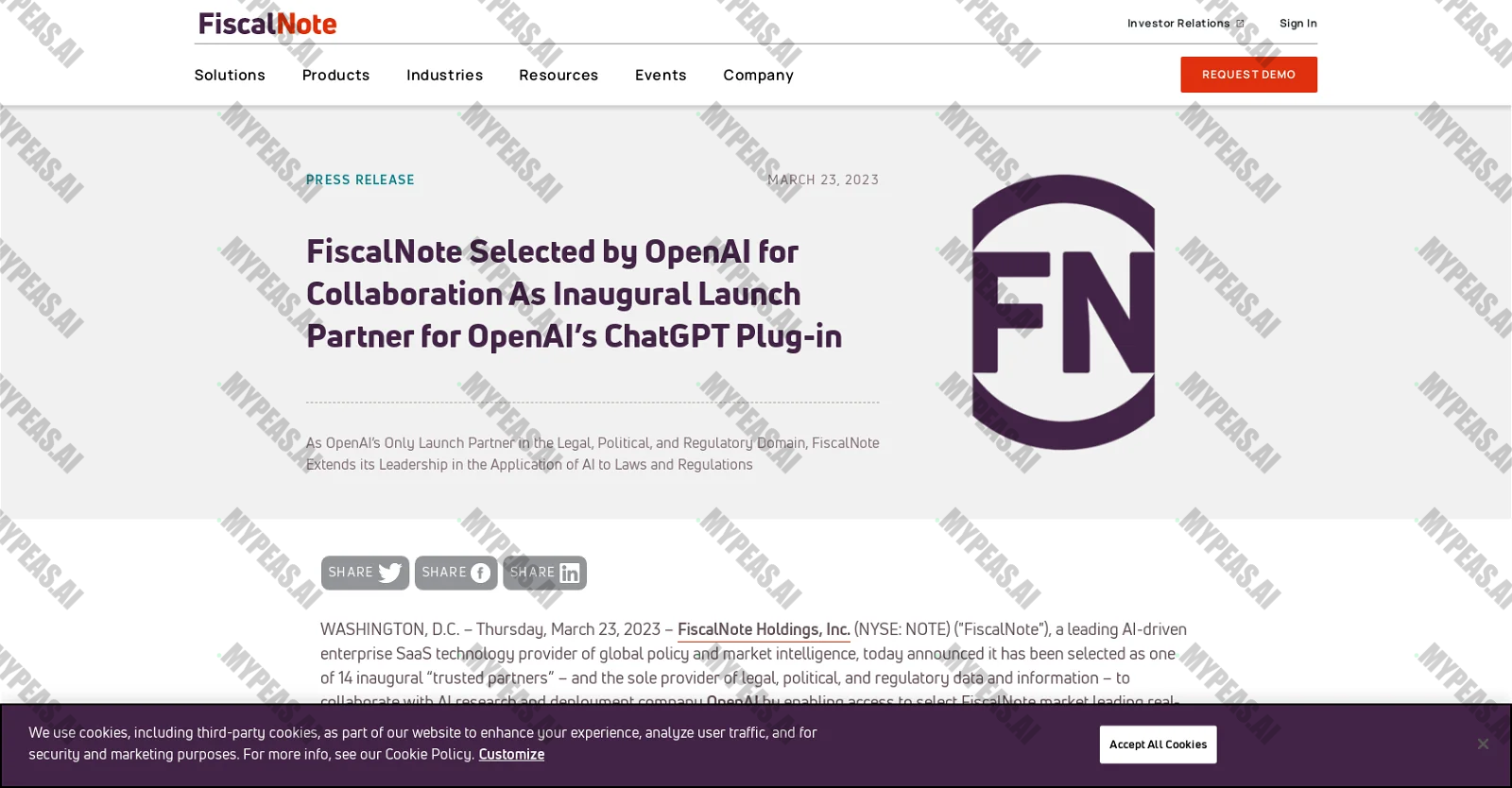 FiscalNote screenshot
