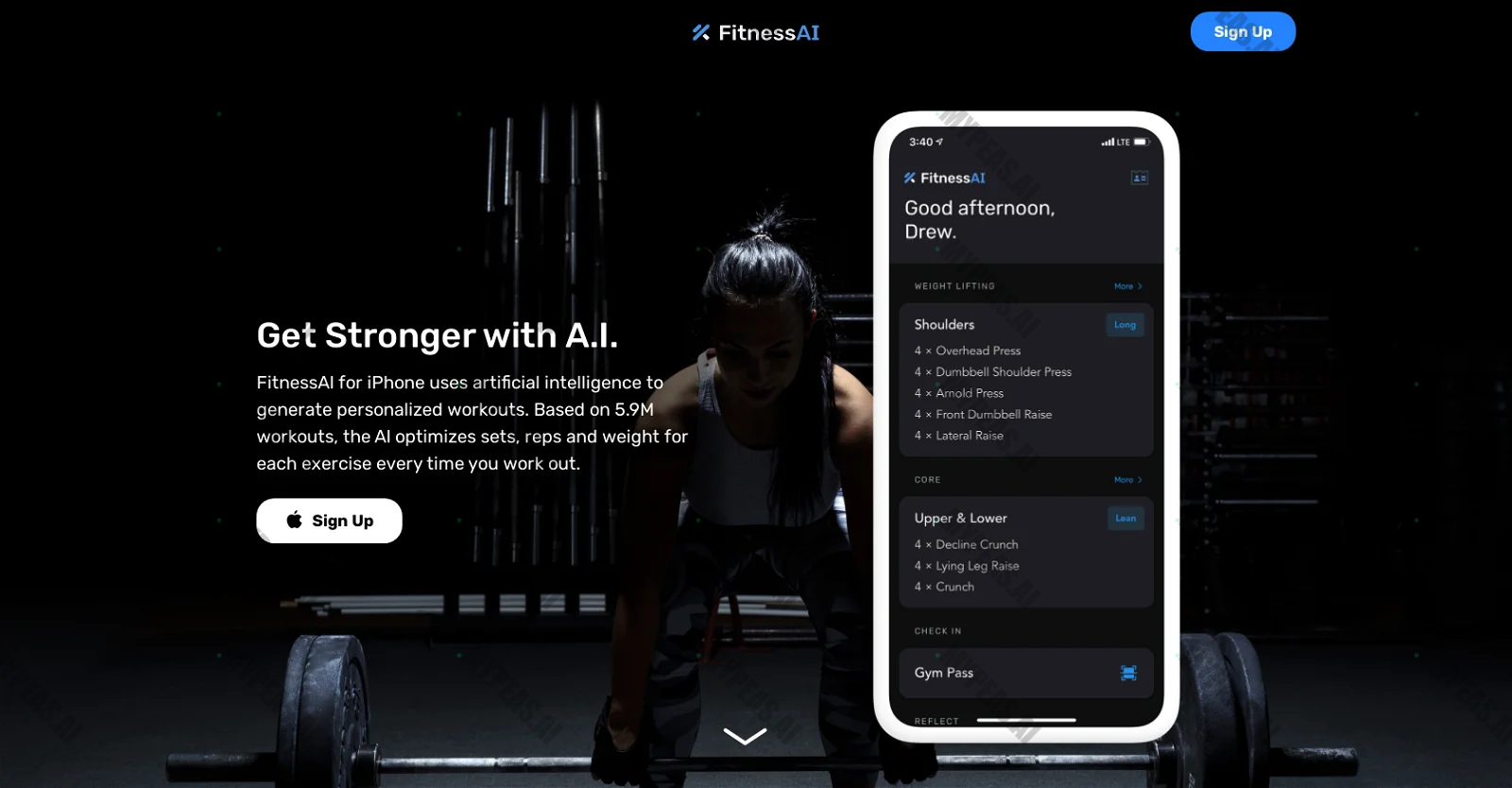 Fitnessai screenshot