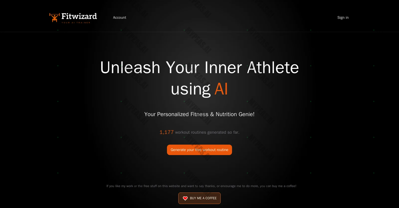 FitWizard screenshot