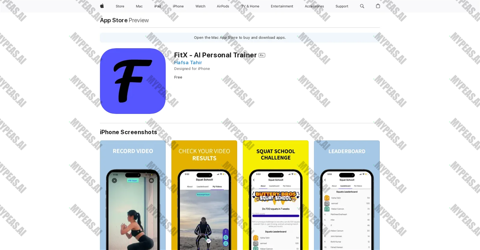 FitX screenshot