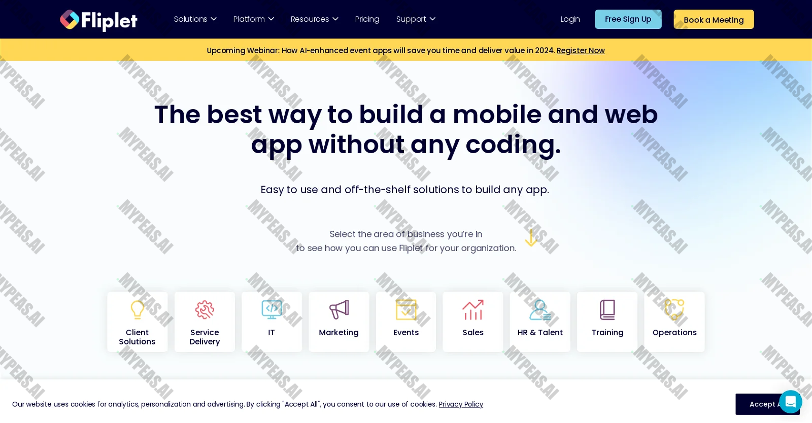 Fliplet screenshot