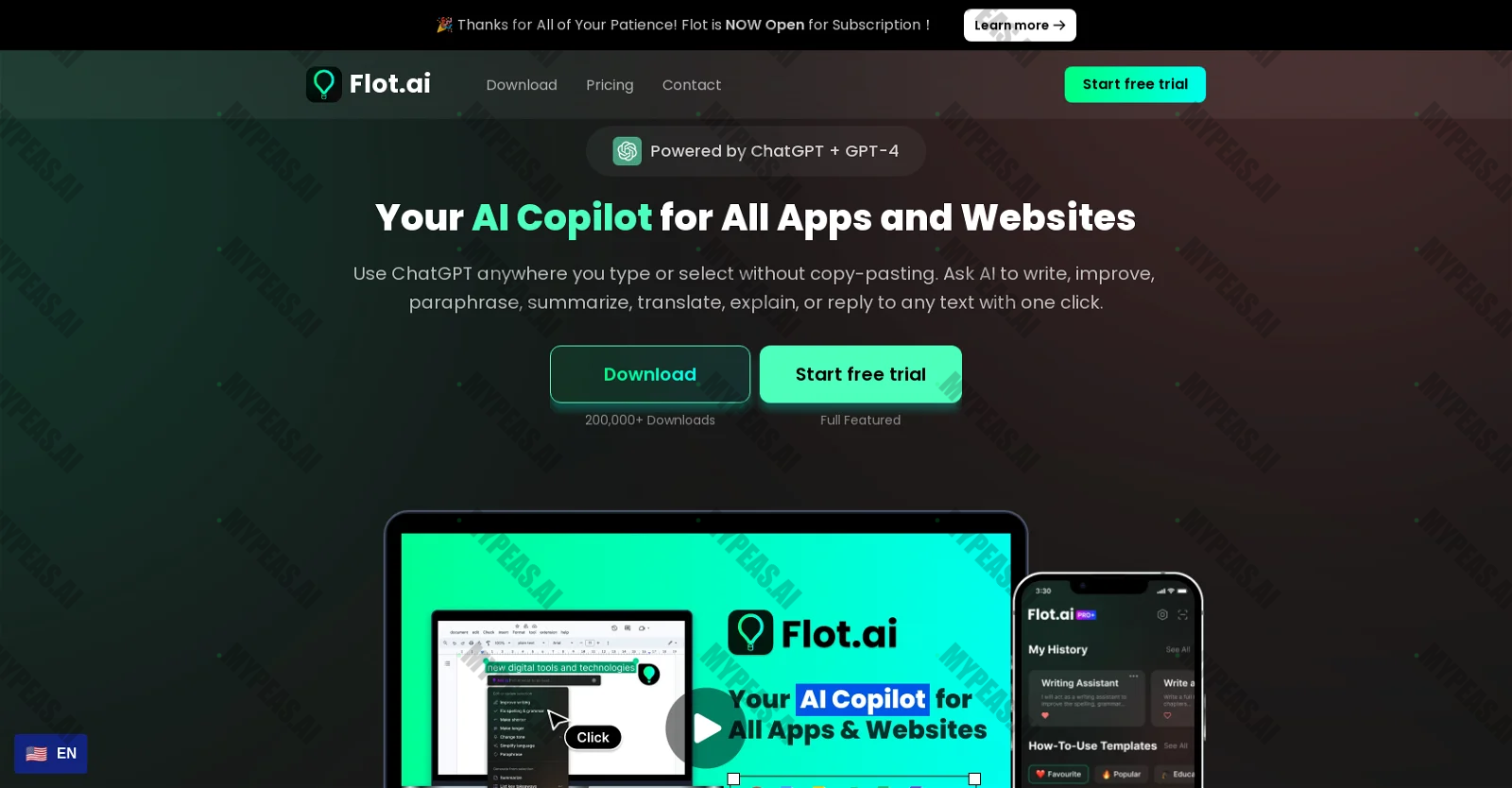 Flot.ai screenshot