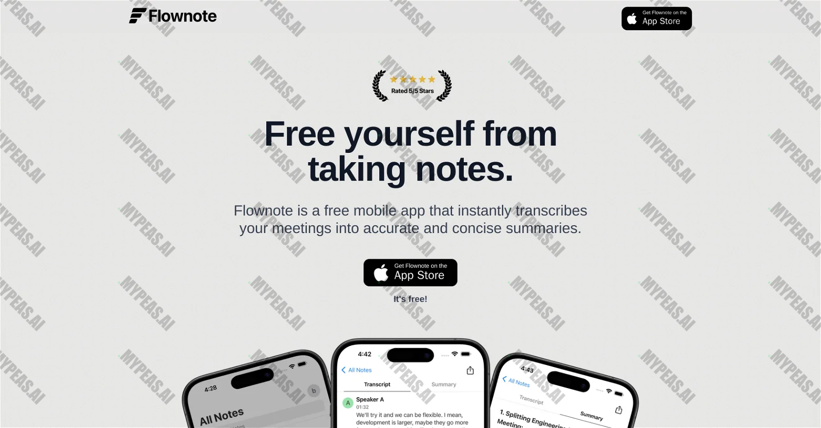 Flownote screenshot