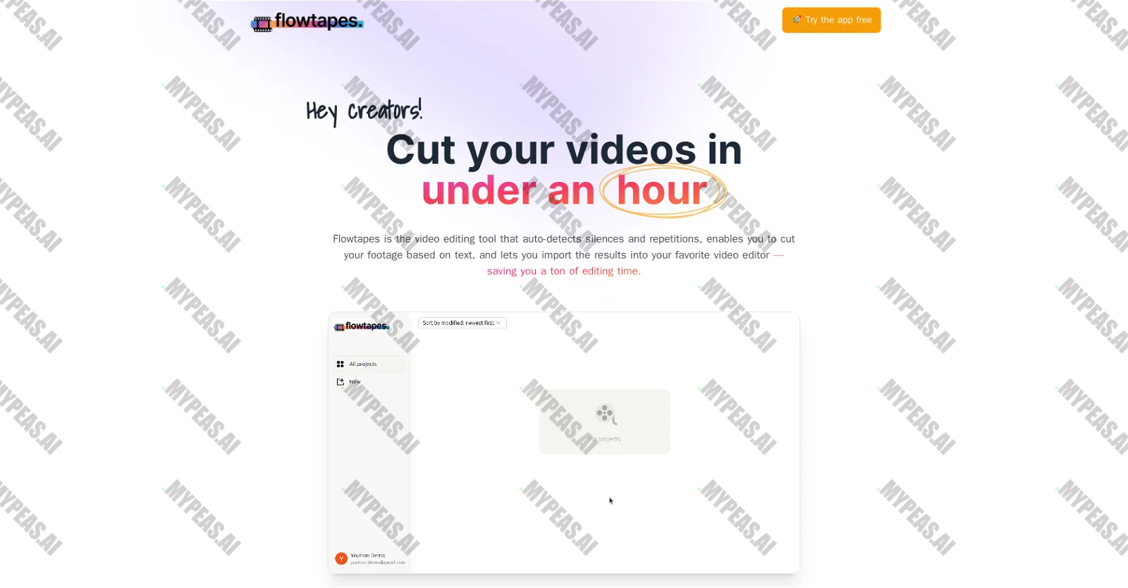 Flowtapes screenshot