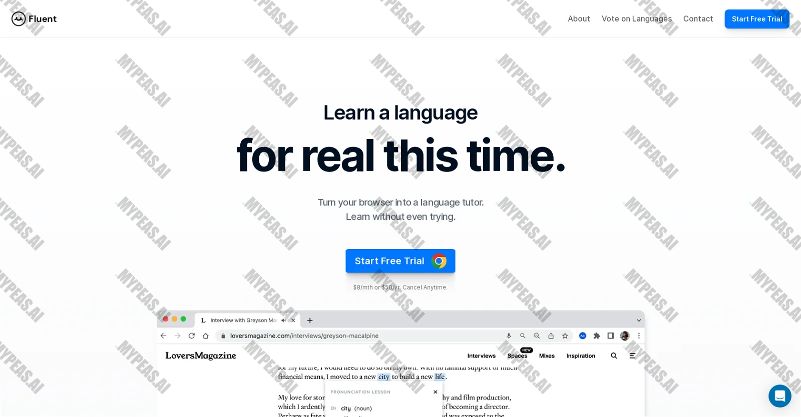 Fluent screenshot