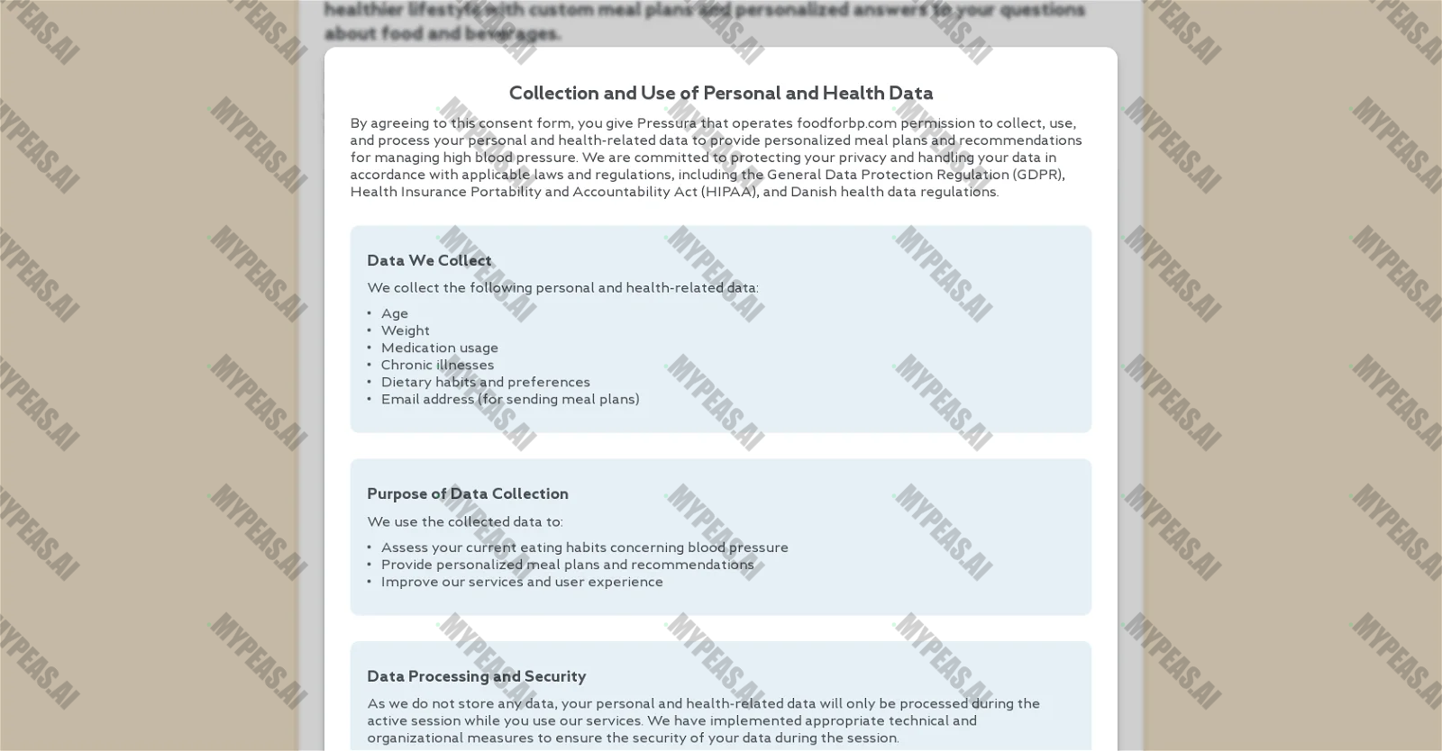 Foodforbp screenshot