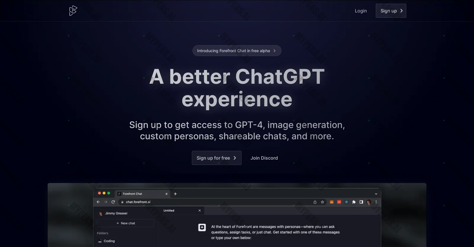 Forefront screenshot