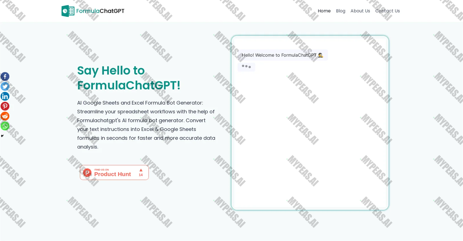FormulaChatGPT screenshot