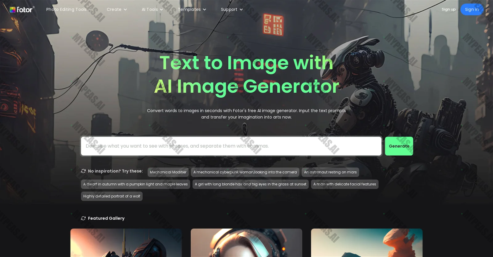 Fotor screenshot