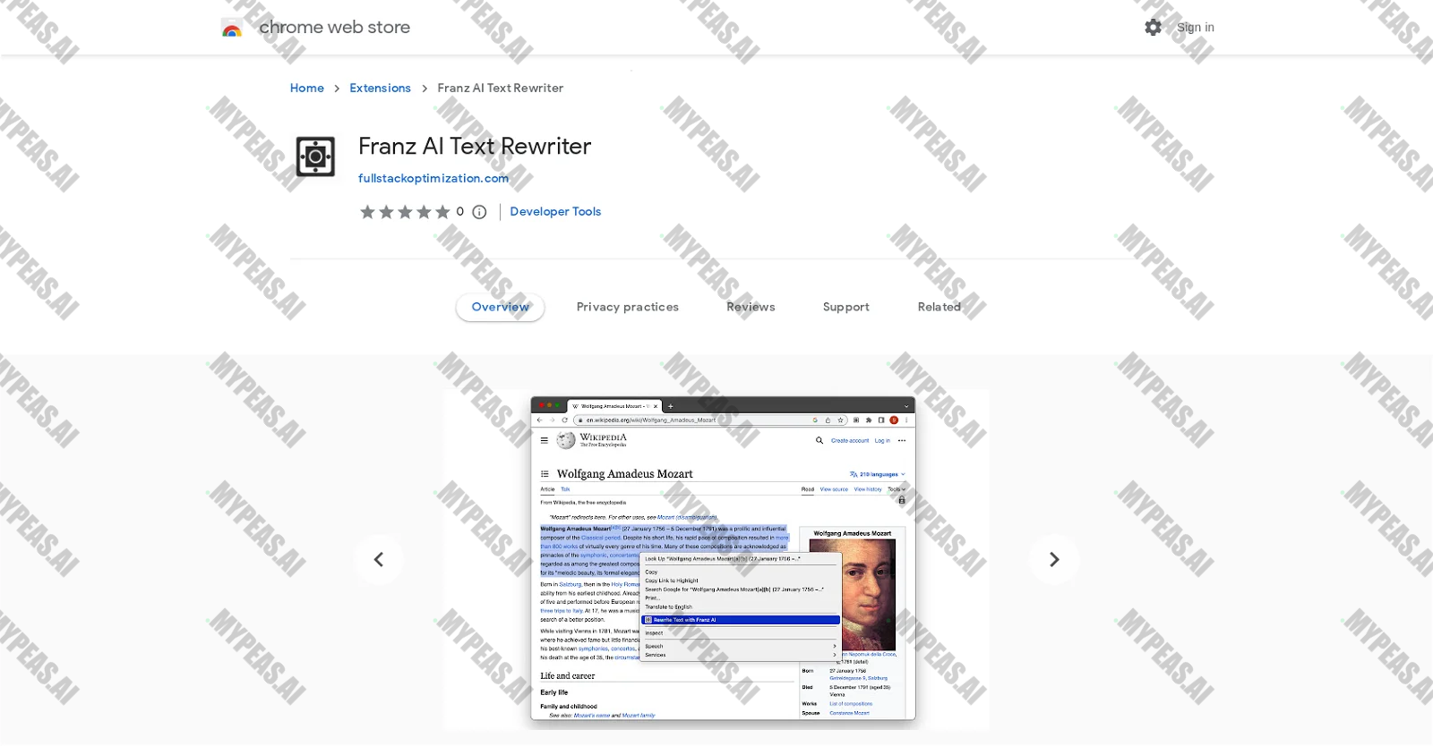 Franz AI screenshot