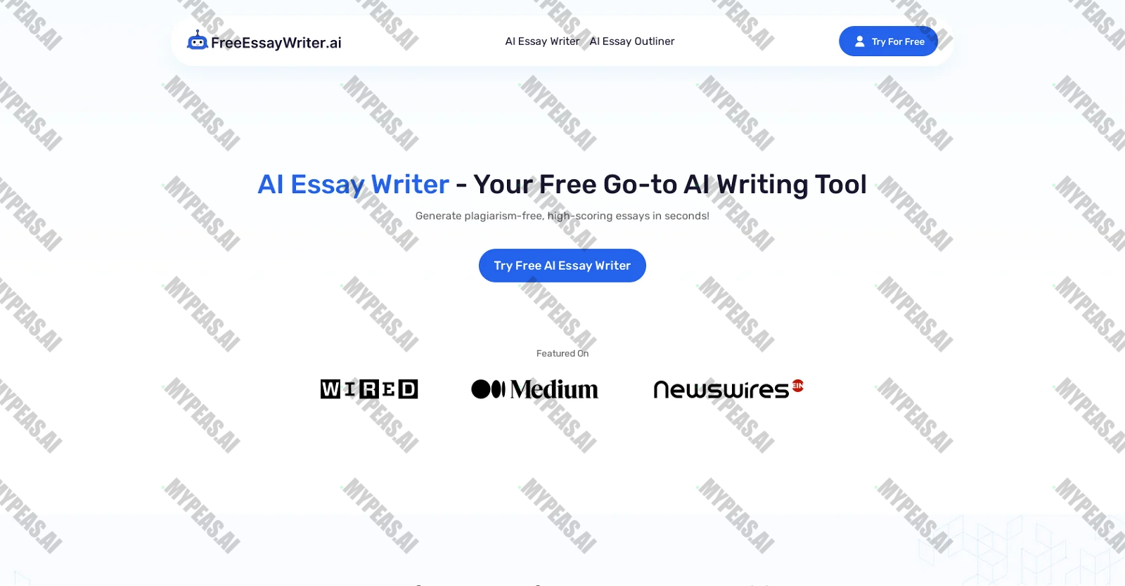 Free AI Essay Writer screenshot